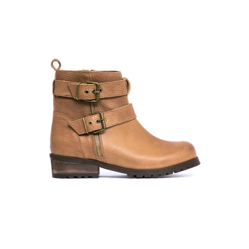 GIANI DAFIRENZE - Botin Mujer De Cuero Sally Camel C2