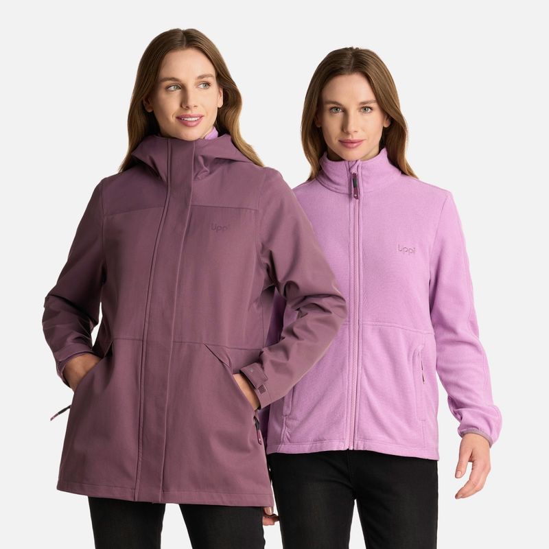 LIPPI - Chaqueta Mujer Lake Fusion 3 B-Dry Jacket Morado Lippi