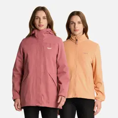 LIPPI - Chaqueta Mujer Lake Fusion 3 B-Dry Jacket Rosa Oscuro Lippi.-