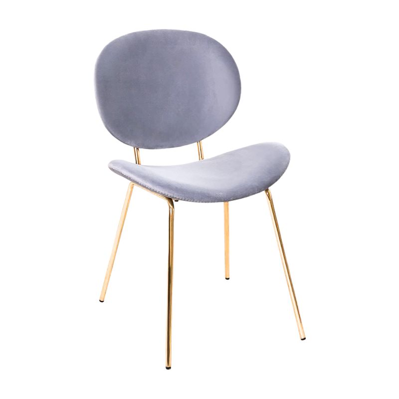PANDALINO - Sillón Angelica Gris - Terciopelo - Diseño Único