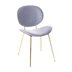 PANDALINO - Sillón Angelica Gris - Terciopelo - Diseño Único