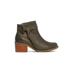 GIANI DAFIRENZE - Botin Mujer De Cuero Grace Verde C3