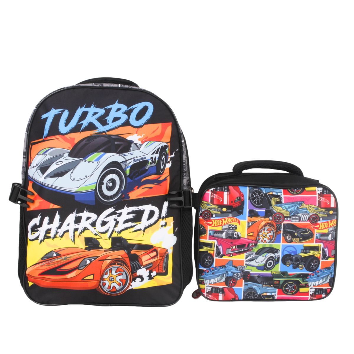 HOT WHEELS - Mochila con Lonchera Hotwheels