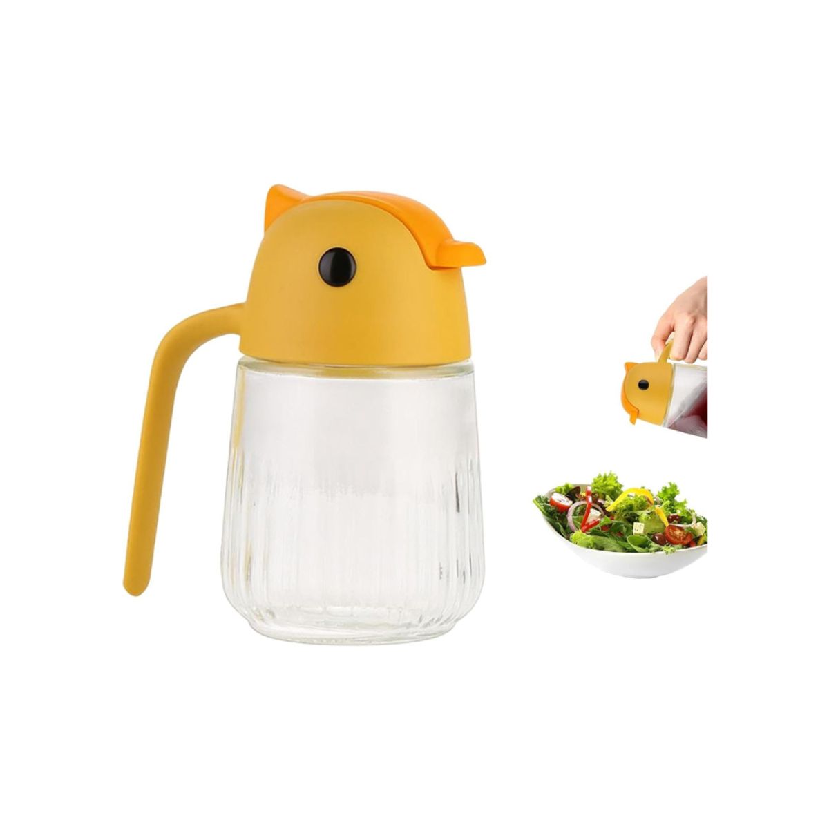 GENERICO - Dispensador de aceite antigoteo vidrio 660ml rociador cocina