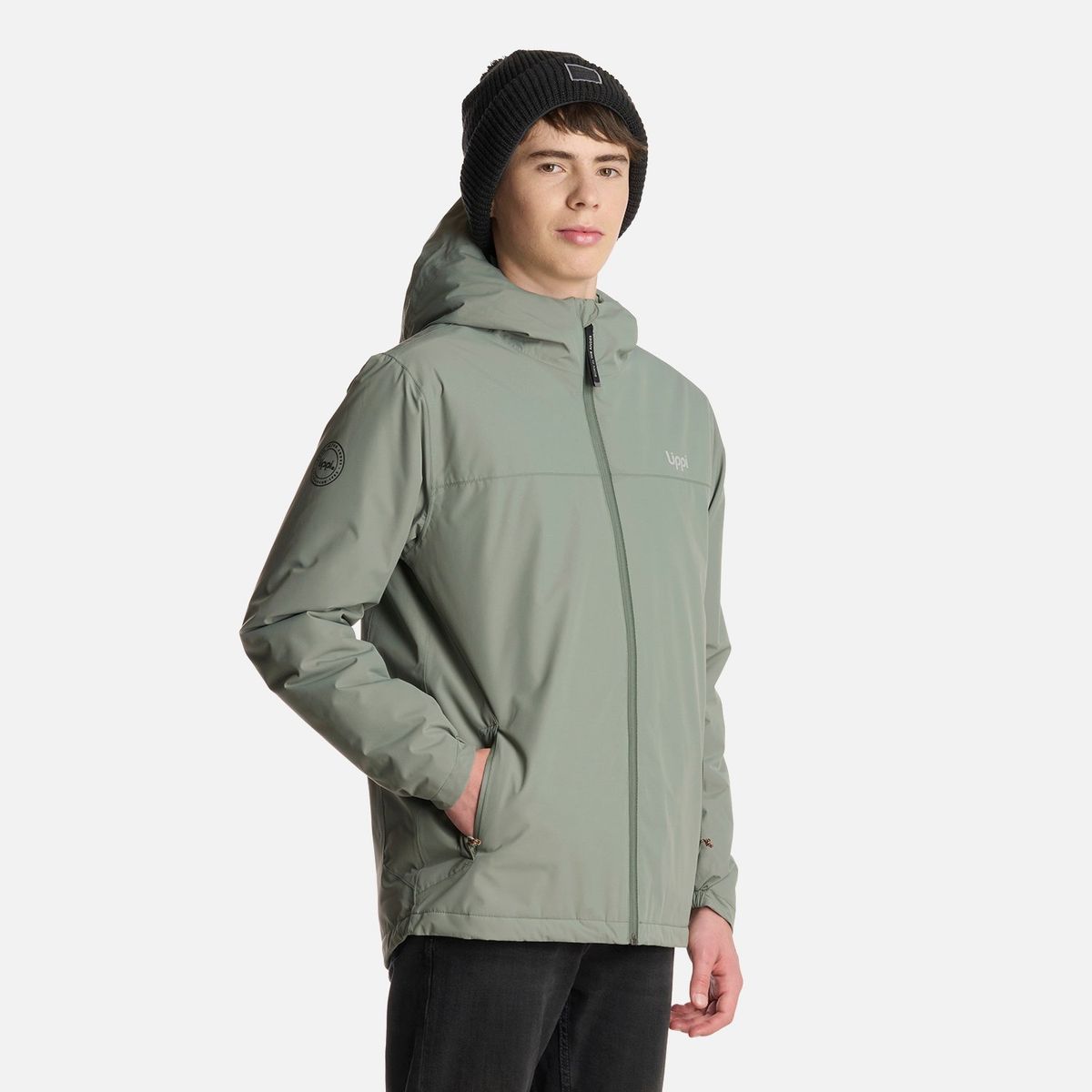LIPPI - Chaqueta Teen Boy Cold Place B-Dry Hoody Jacket Jade Oscuro Lippi