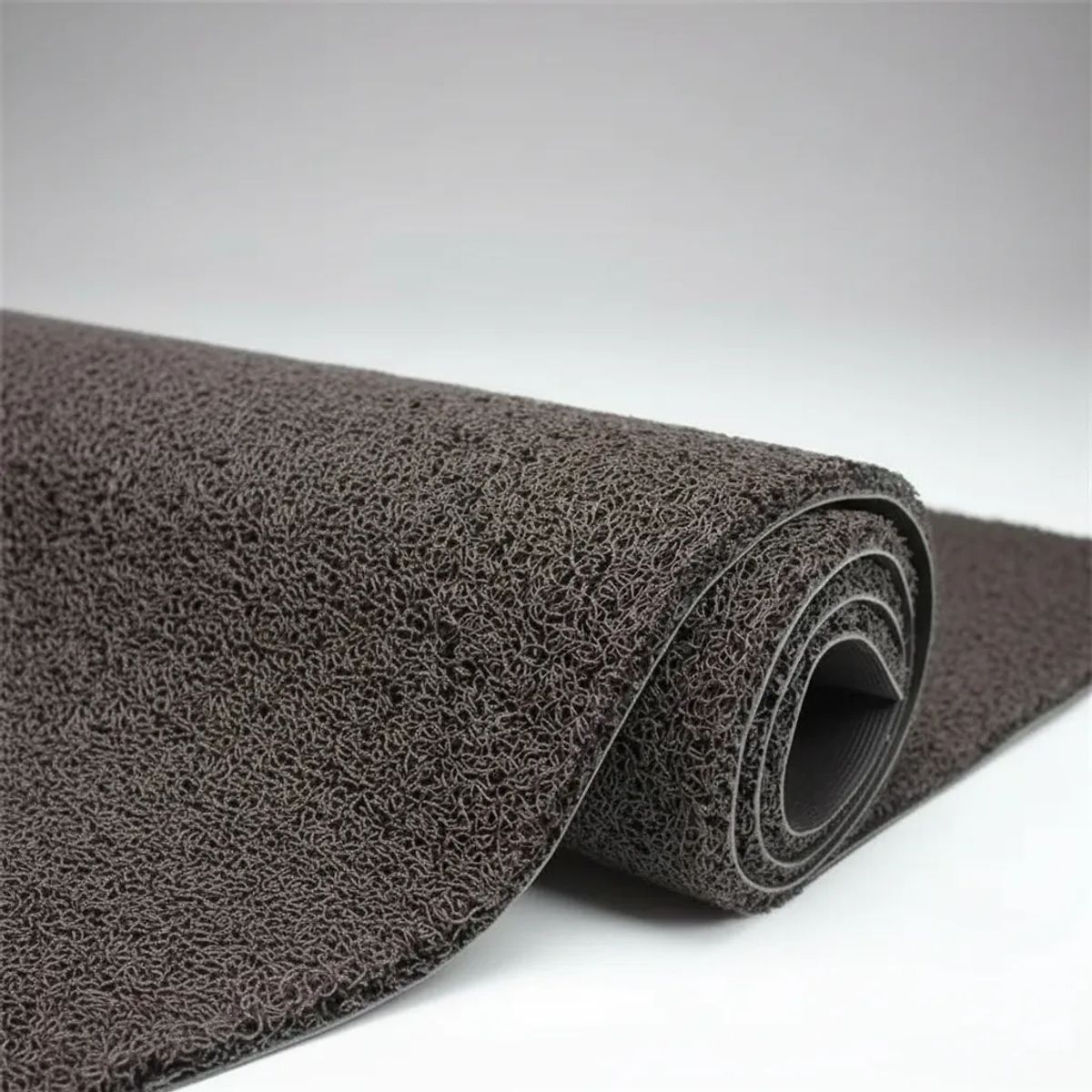 QRUBBER - Piso PVC limpiapiés premium 1.20mt x 12 mts Gris QRubber