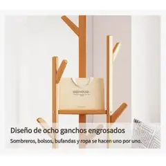 GENERICO - Perchero De Pie De Arbol Ganchos De Ropa Para Dormitorios