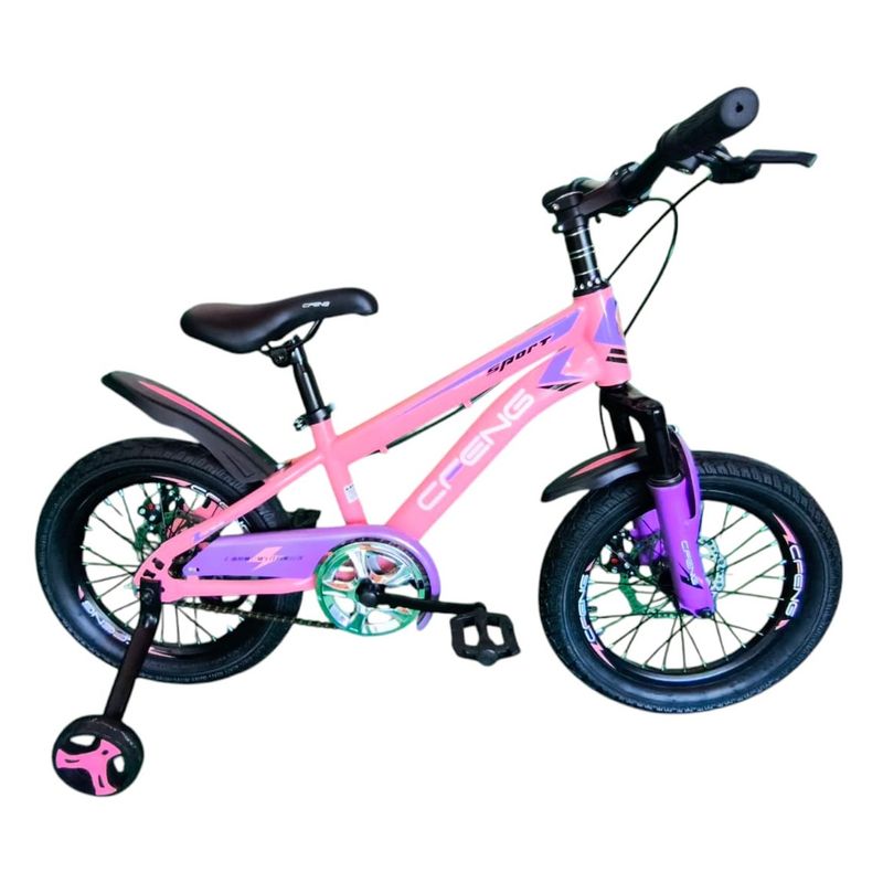 GENERICO - Bicicleta Aro 16 CfBike Cfeng Con Freno Disco Rosado.