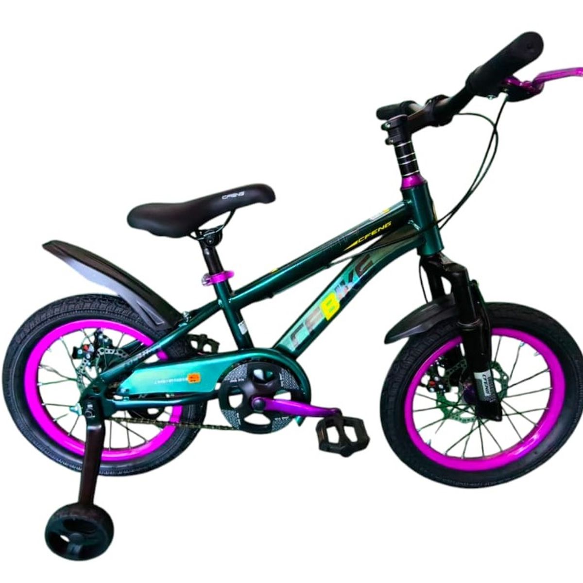 GENERICO - Bicicleta Aro 16  CfBike Cfeng Con Freno Disco Verde Oscuro
