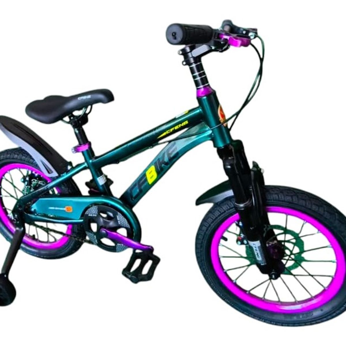 GENERICO - Bicicleta Aro 16  CfBike Cfeng Con Freno Disco Verde Oscuro