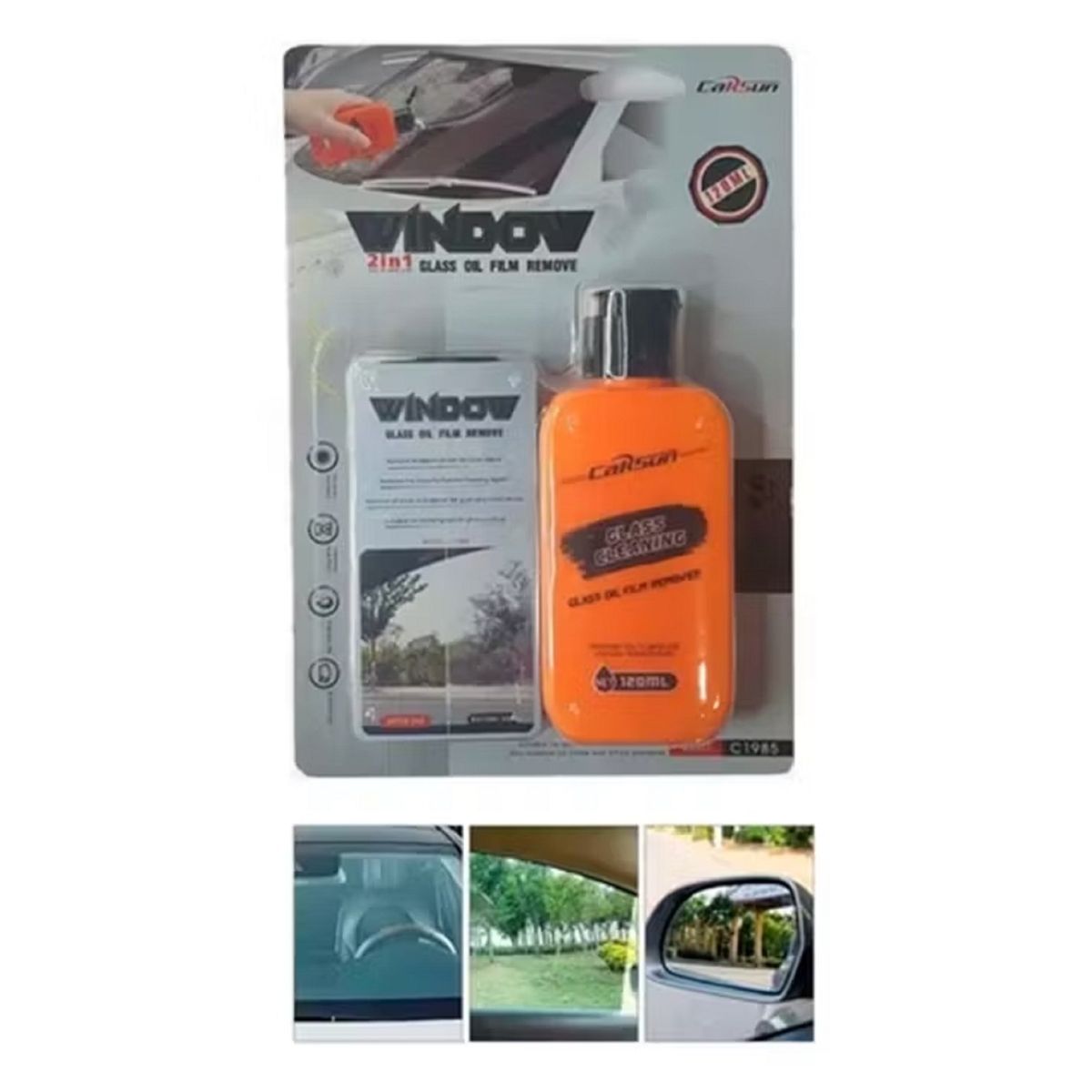 U BUY - Kit Limpiador Pulidor Para Vidrios Parabrisas W-11889 Welife