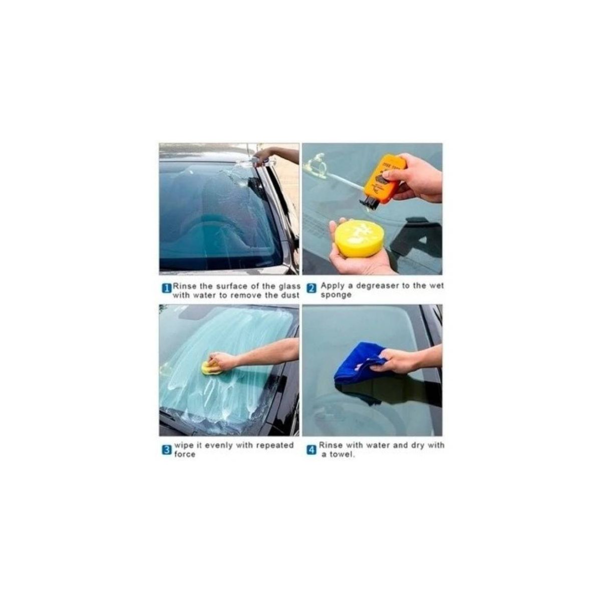 U BUY - Kit Limpiador Pulidor Para Vidrios Parabrisas W-11889 Welife