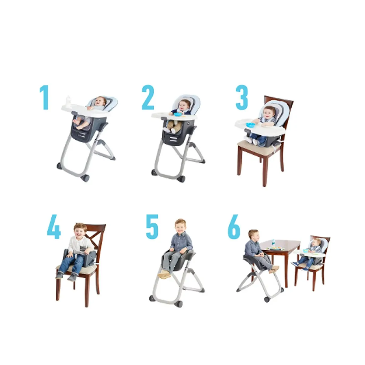 GRACO - Silla de Comer 6 en 1 DuoDiner® DLX Mathis Graco