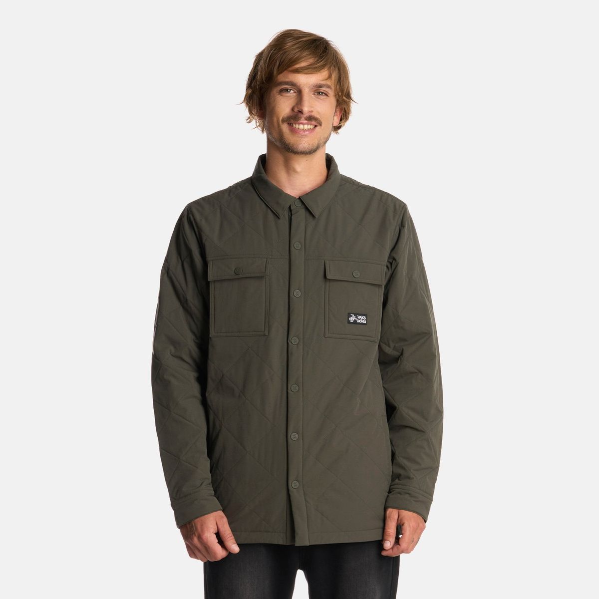 HAKA HONU - Chaqueta Hombre Fogata Verde Militar Haka Honu