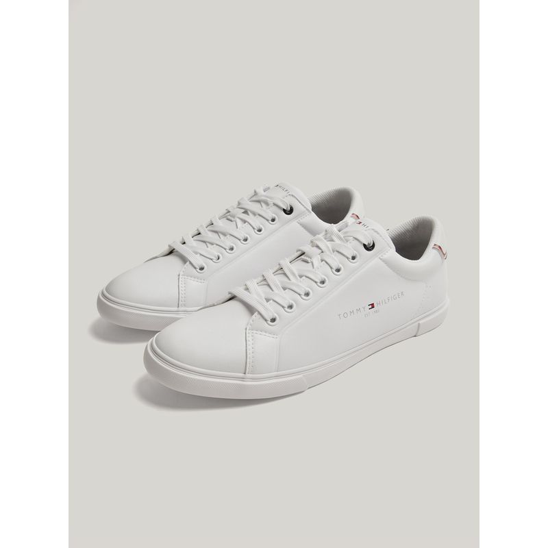 TOMMY HILFIGER - Zapatillas Tuscan Flag Con Logo Gris Tommy Hilfiger