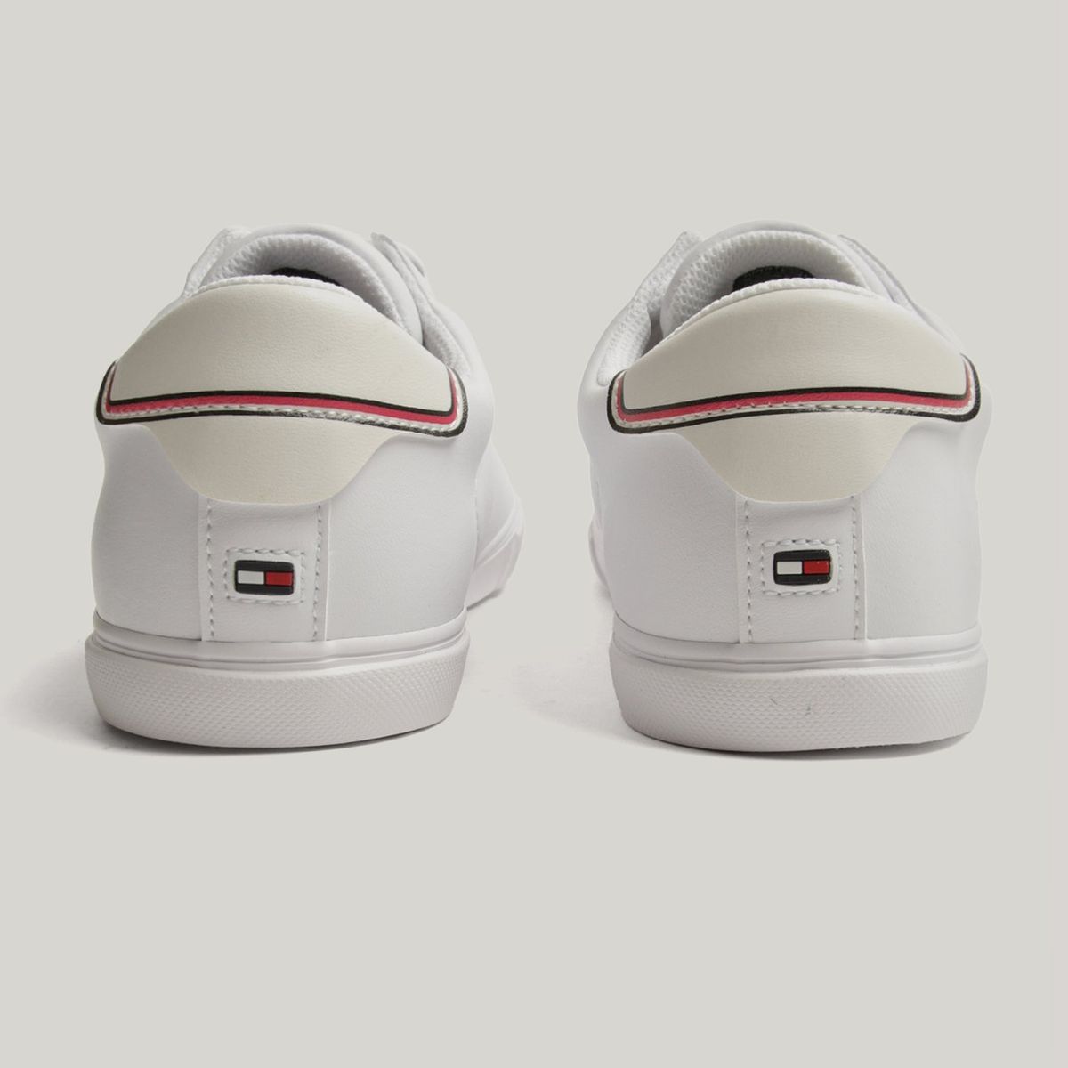 TOMMY HILFIGER - Zapatillas Tuscan Flag Con Logo Gris Tommy Hilfiger