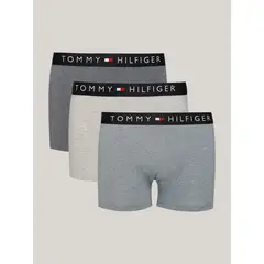TOMMY HILFIGER - Pack De 3 Calzoncillos Trunk Original Multicolor