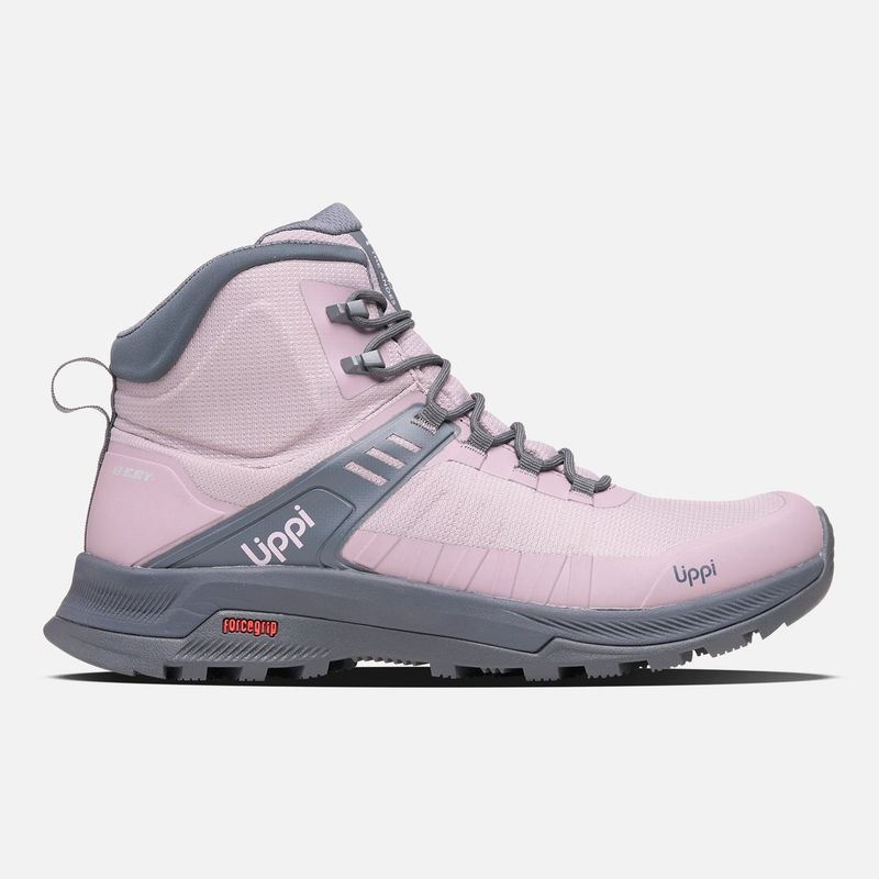 LIPPI - Zapatilla Mujer Vulcano Iron Stone Mid B-dry Morado Grisaceo Lippi