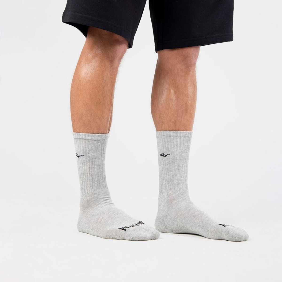 EVERLAST - Tripack Calcetines Crew Negro-Blanco-Gris Everlast - Gris