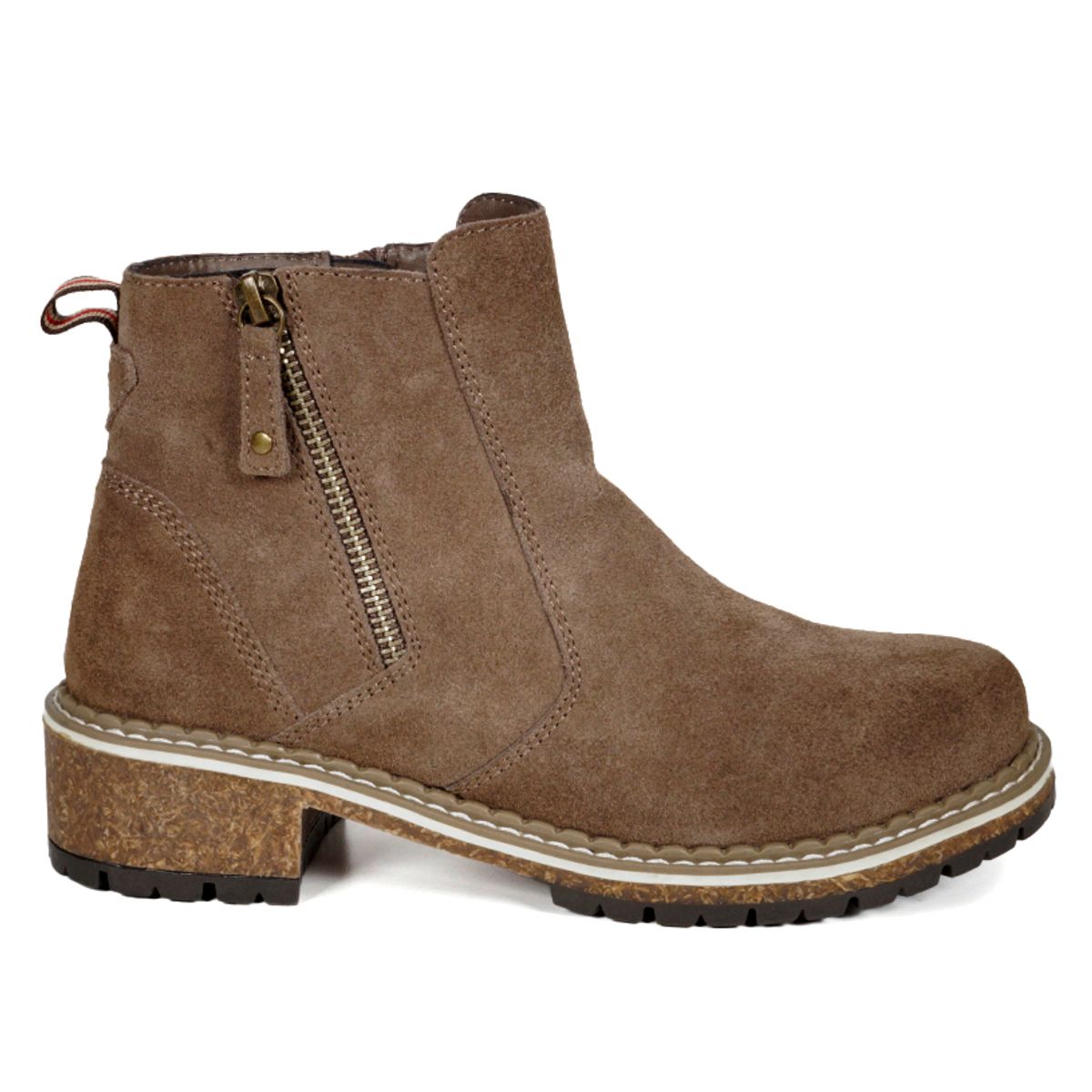 DEGAS - Botín Mujer Cuero Yuquerí Taupe DEGAS