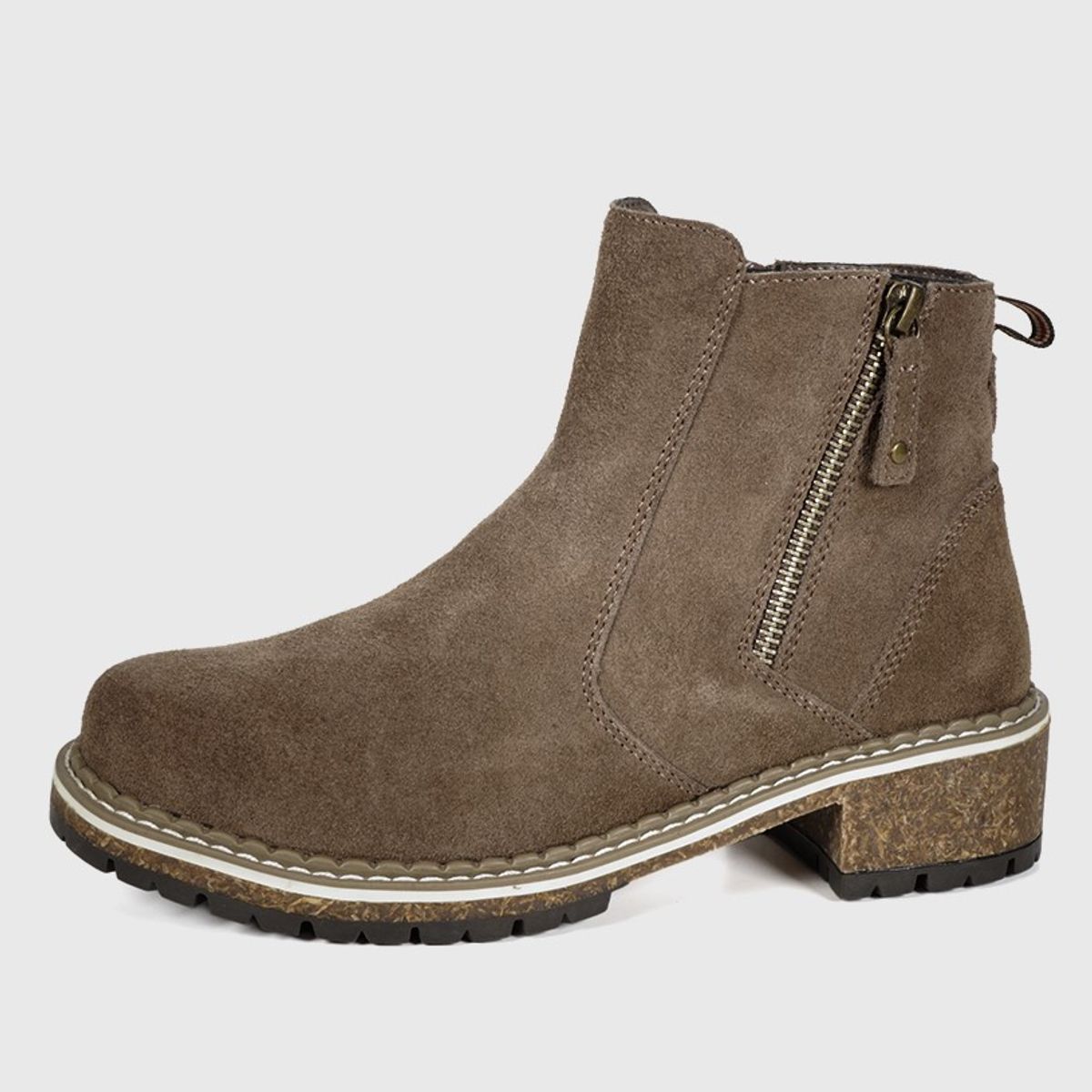 DEGAS - Botín Mujer Cuero Yuquerí Taupe DEGAS