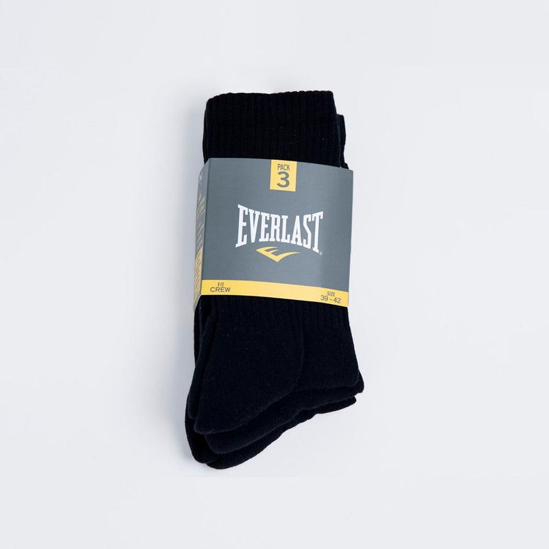 EVERLAST - Tripack Calcetines Crew Negro Everlast - Negro