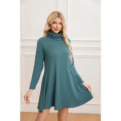 MPROPIA - Mini Vestido Corto Mujer Manga Larga Casual y Eventos 2002