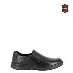 LONDON ADIXT - Zapato de Cuero Hombre Negro Nardo