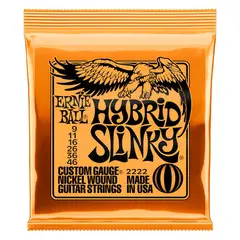 ERNIE BALL - CUERDAS GUITARRA ELECTRICA 9-46 HYBRD SLINKY