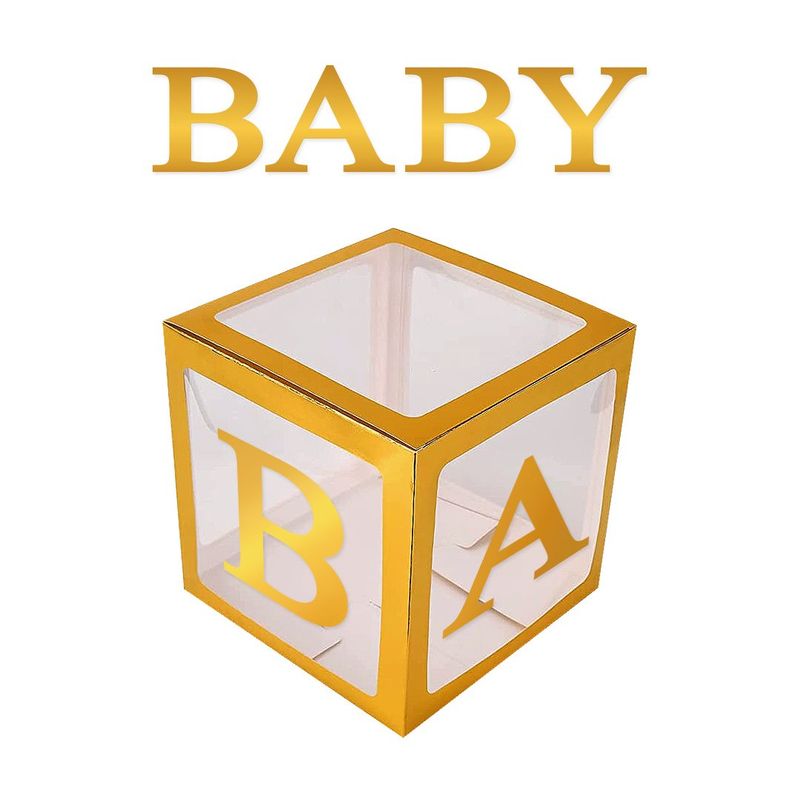 GENERICO - CAJA DECO 31 X 31 BABY METALIC DORADO X1 UNI