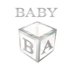 GENERICO - CAJA DECO 31 X 31 BABY METALIC PLATEADO X1 UNI