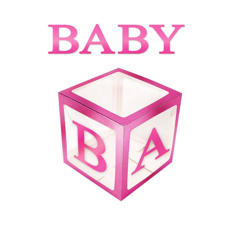 GENERICO - CAJA DECO 31 X 31 BABY METALIC ROSADO X1 UNI