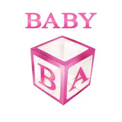 GENERICO - CAJA DECO 31 X 31 BABY METALIC ROSADO X1 UNI