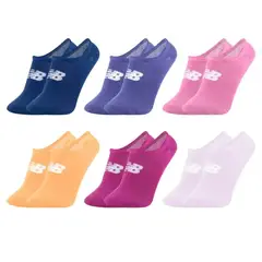 NEW BALANCE - Calcetines 6 Pares Running Mujer Low Multicolor