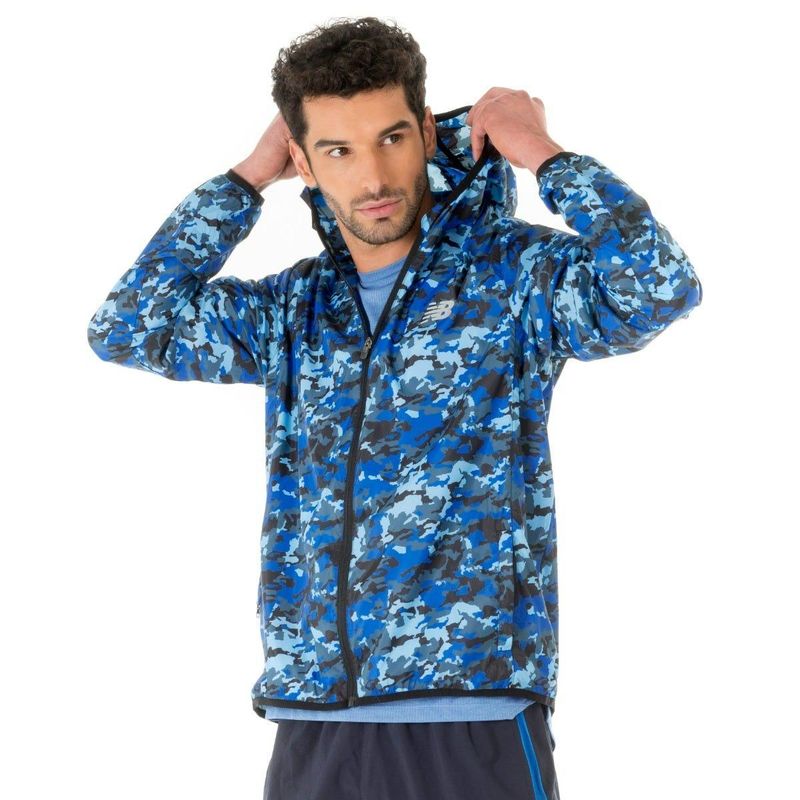 NEW BALANCE - Cortavientos Running Hombre New Balance Empacable Multicolor
