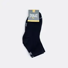 EVERLAST - Tripack Calcetines Quarter Negro - Negro