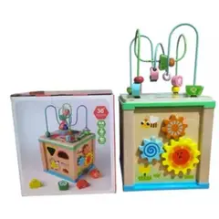GENERICO - Caja De Motricidad Con Pizarra Montessori Juguete De Madera