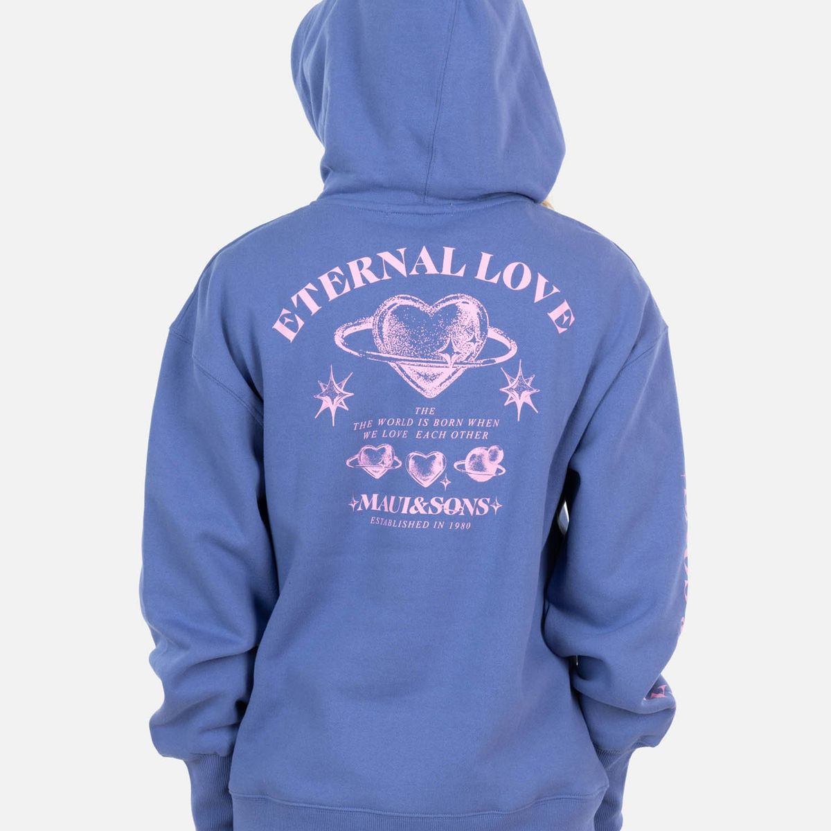 MAUI AND SONS - Poleron Canguro Beach Azul Mujer Maui And Sons - Azul