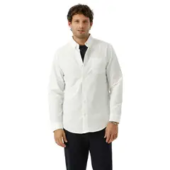 DOCKERS - Camisa Hombre Woven Refine Classic Fit Blanco