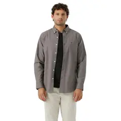 DOCKERS - Camisa Hombre Woven Refine Classic Fit Gris