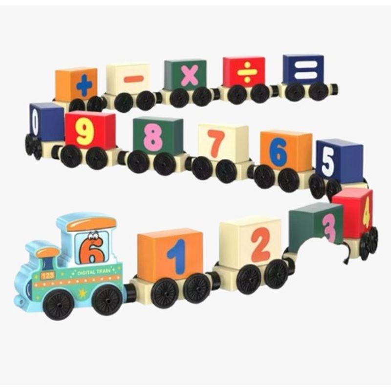 GENERICO - Tren Con Números Multicolor Juguete Didáctico