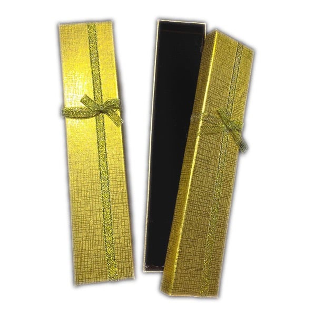 GENERICO - CAJA JOYAS DORADO 4X21 CM X12 UNI