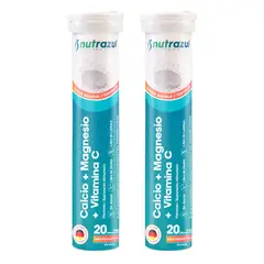 NUTRAZUL - Calcio + Magnesio + Vitamina C - Pack 2 Unidades.