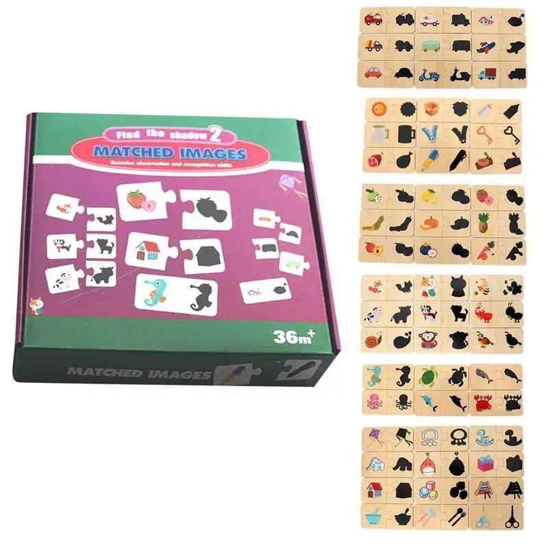 OEM - ROMPECABEZAS MONTESSORI EMPAREJAMIENTO DE SOMBRAS