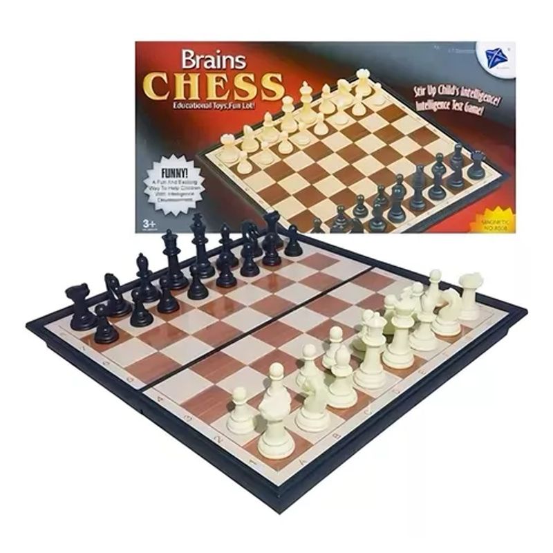 GENERICO - Tablero de ajedrez magnético juego de mesa 25x25 cm