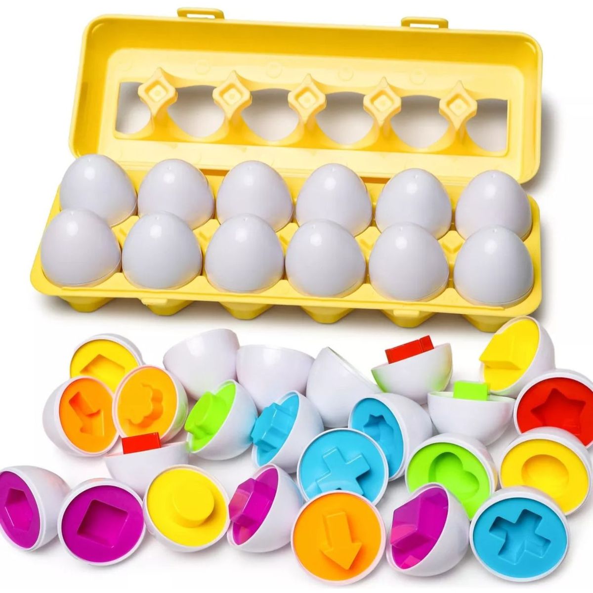 GENERICO - Juguete Para Niños Huevos Montessori Snap Colores Y Formas