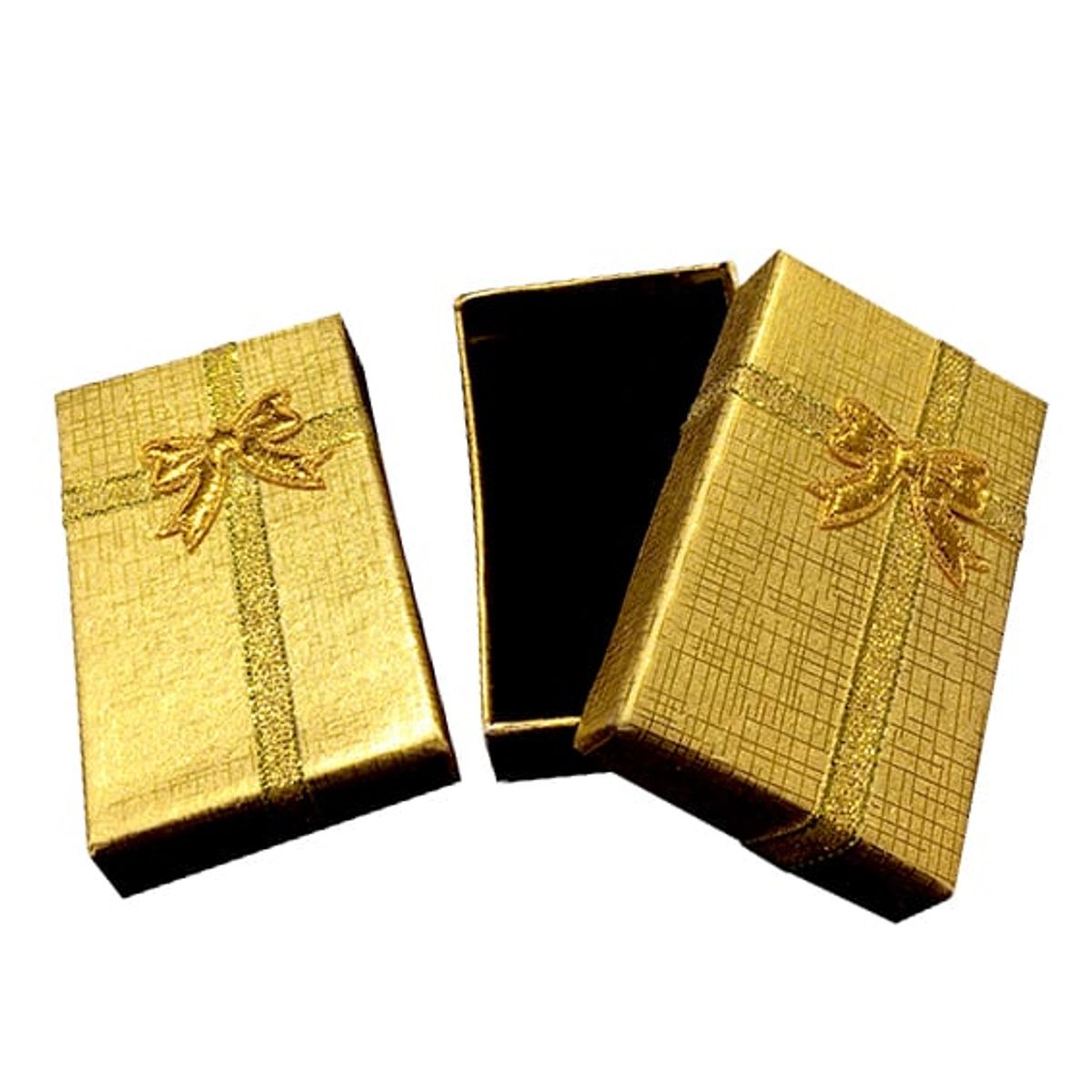 GENERICO - CAJA JOYAS DORADO 5X8CM X12 UNI