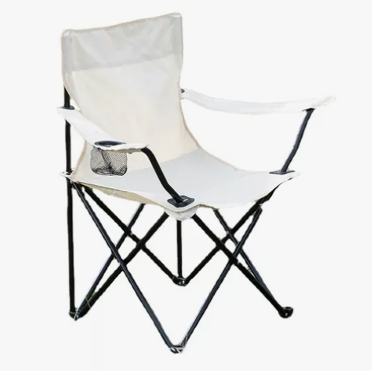 IDEEHOUSE - Silla Plegable De Playa Camping Con Bolso Y Posavaso