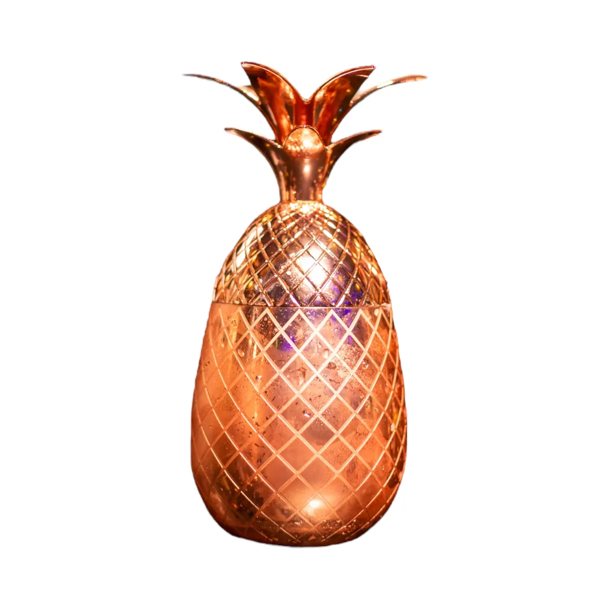 MOOR - Vaso - Copa Piña Cobre Premium, Coctel 500 ML, Bar Bartender