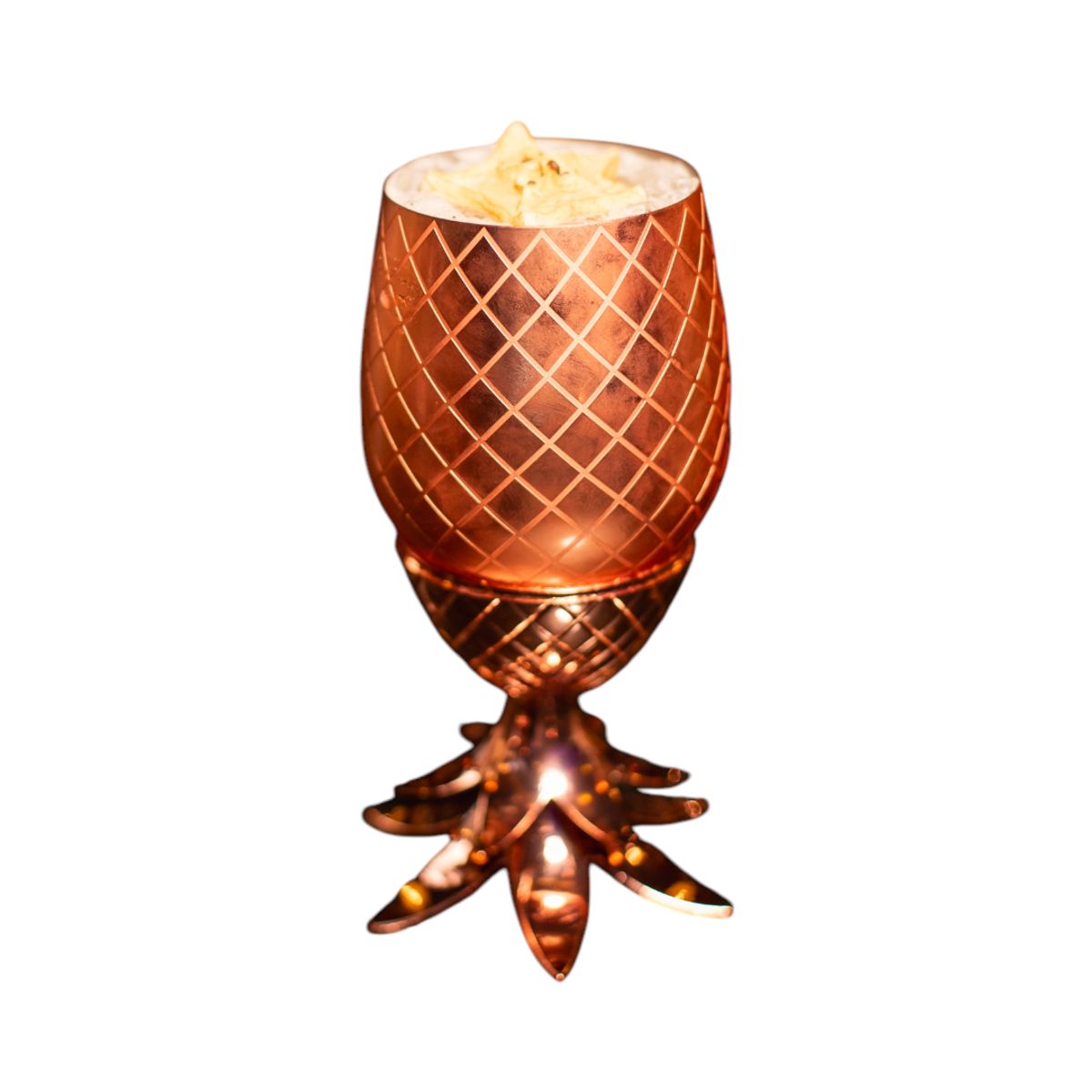 MOOR - Vaso - Copa Piña Cobre Premium, Coctel 500 ML, Bar Bartender